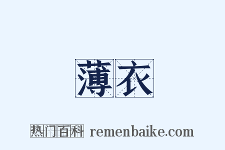 薄衣是什么意思的图片